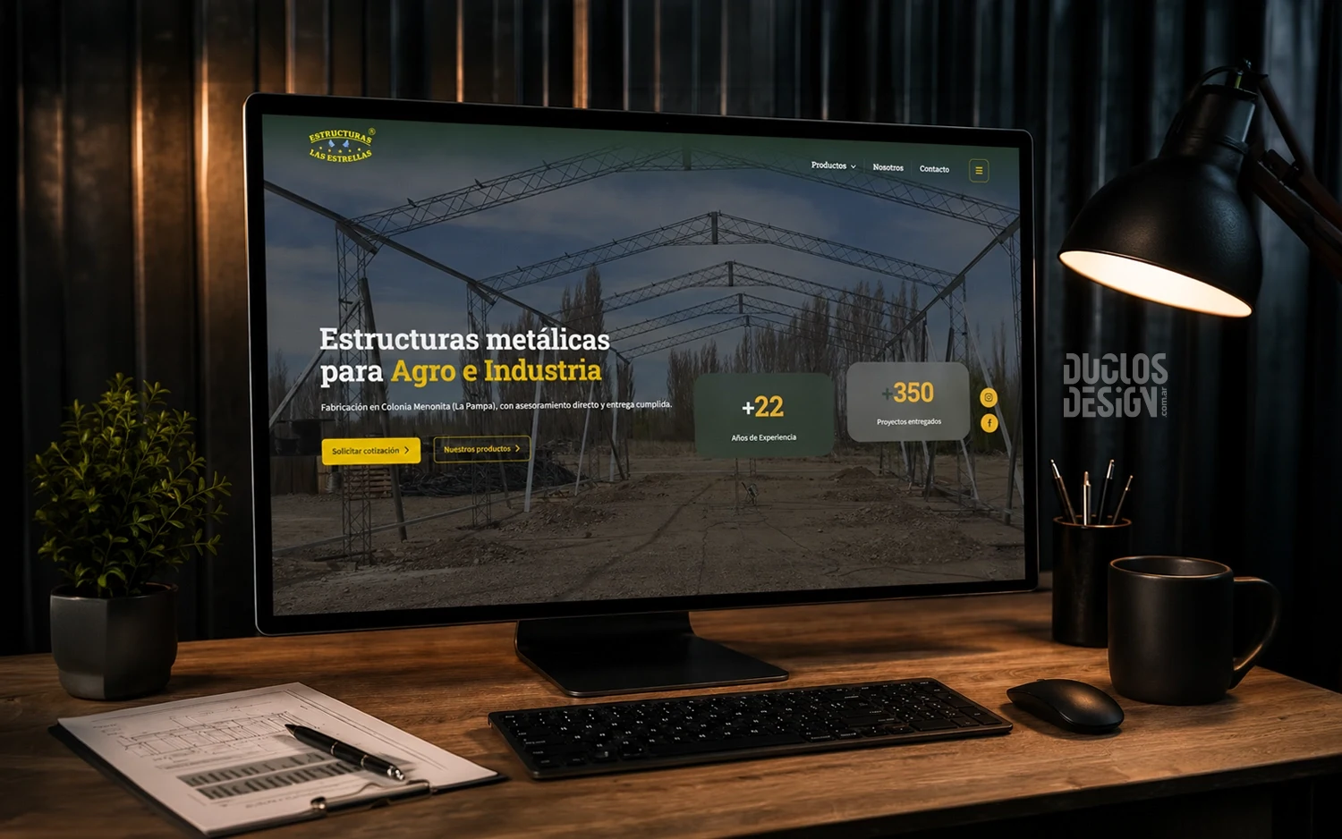 Diseño web para una empresa metalúrgica e industrial