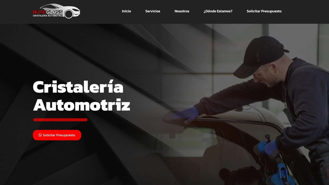 Diseño web para empresa de cristalería automotriz – Autoglass