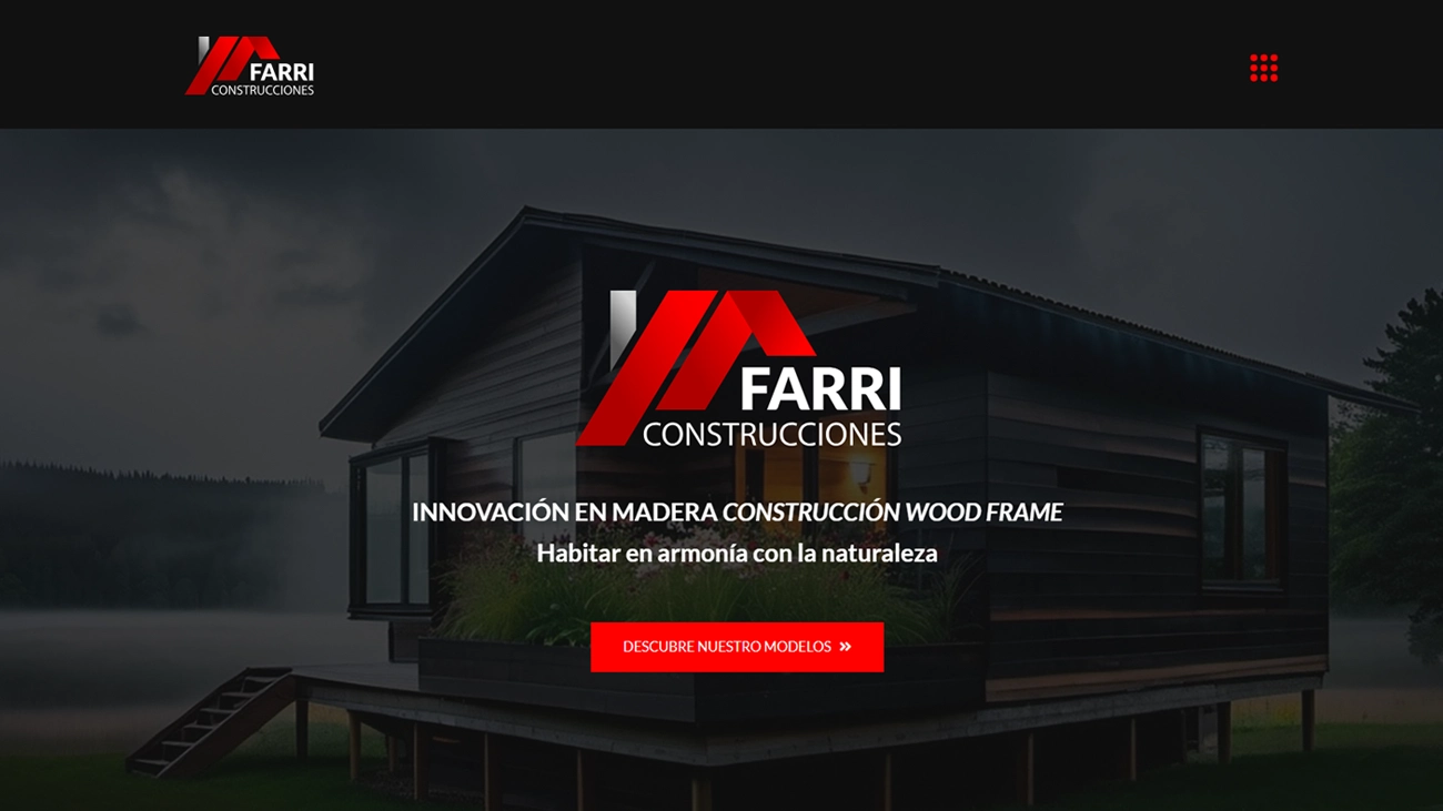 Diseño web para empresa de construcciones – Farri