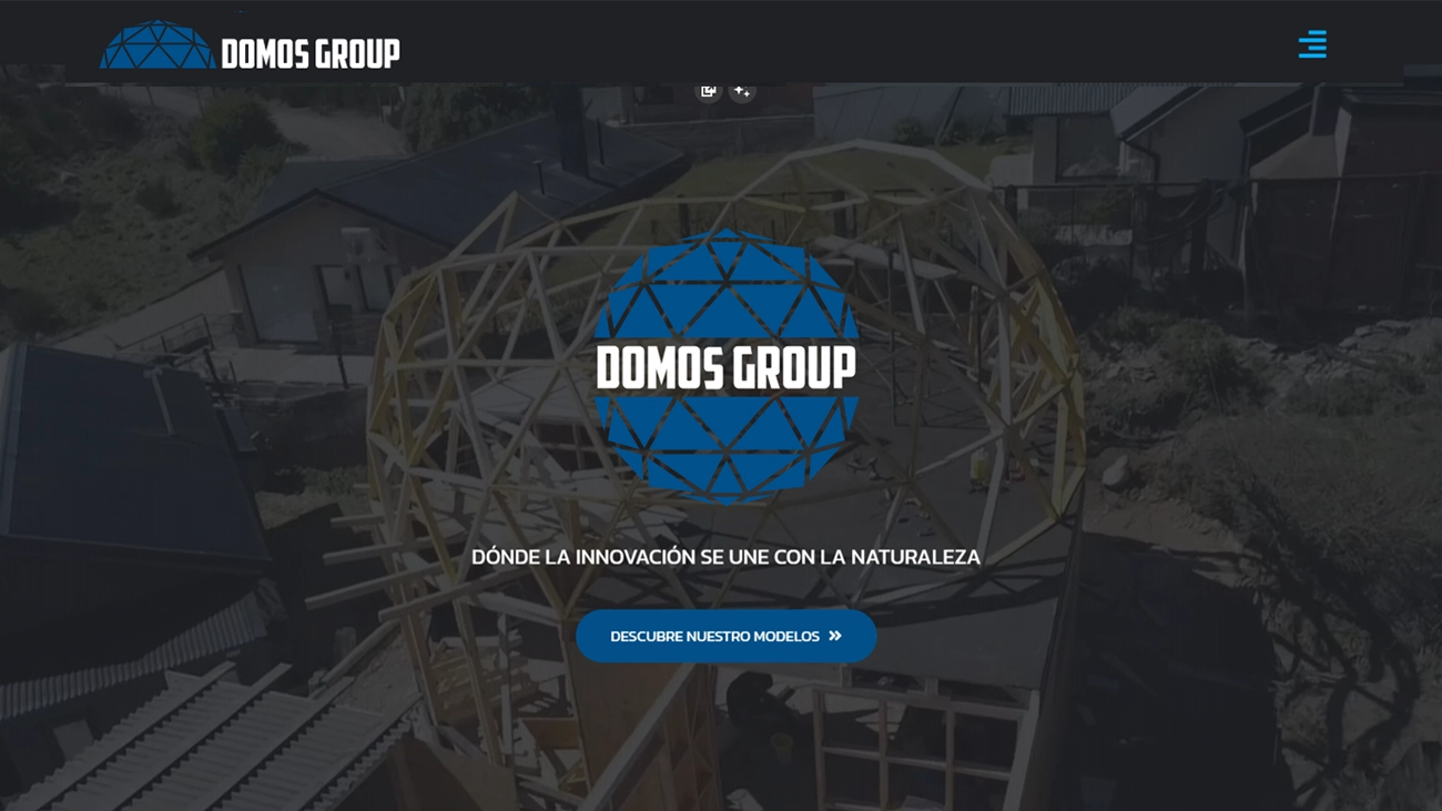 Diseño web para empresa de domos y tensoestructuras – Grupo Domos
