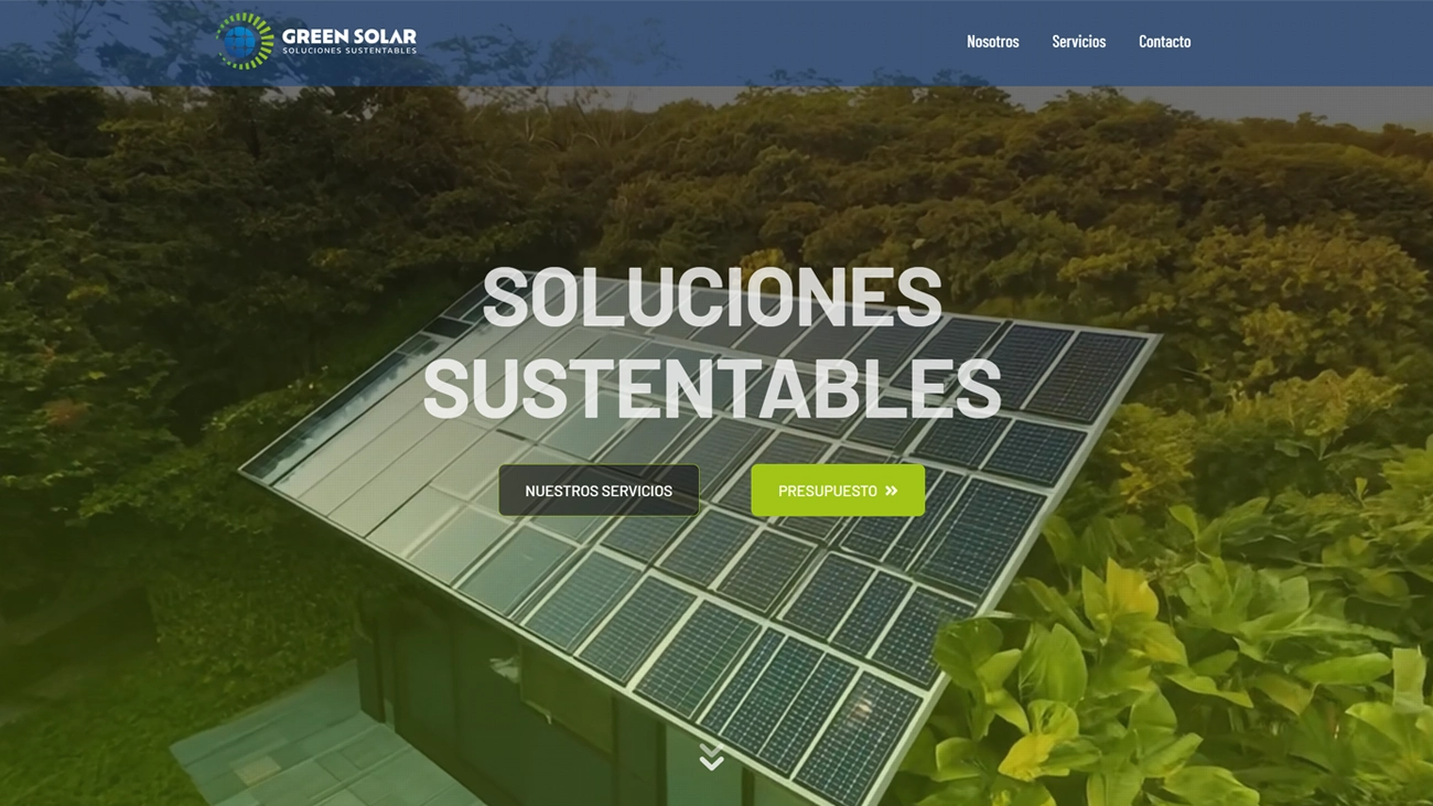 Diseño web para Green Solar