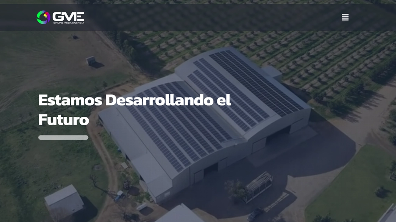 Diseño web para empresa de energía solar y electricidad – Grupo Mega