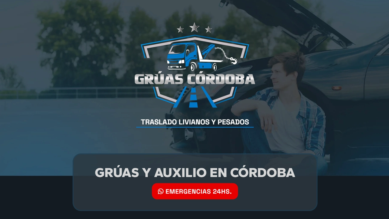 Diseño web para empresa de grúas y auxilio en Córdoba
