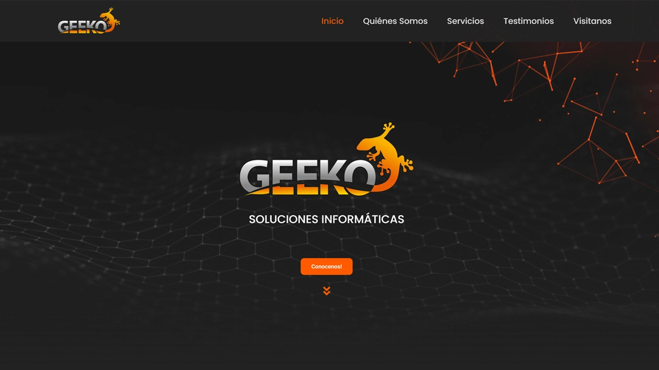 Diseño web para venta y service de electrónica – Geekoweb