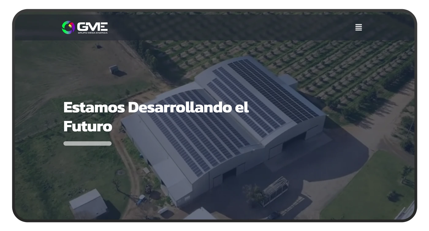 diseño de pagina web grupomegaenergia