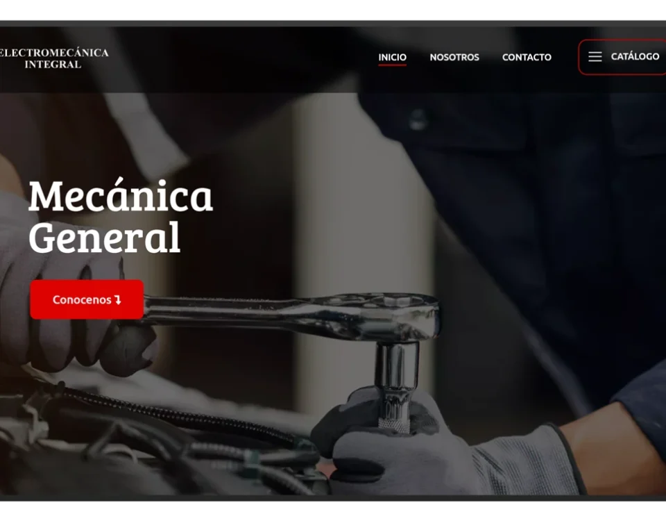 diseño de pagina web hm electromecanica