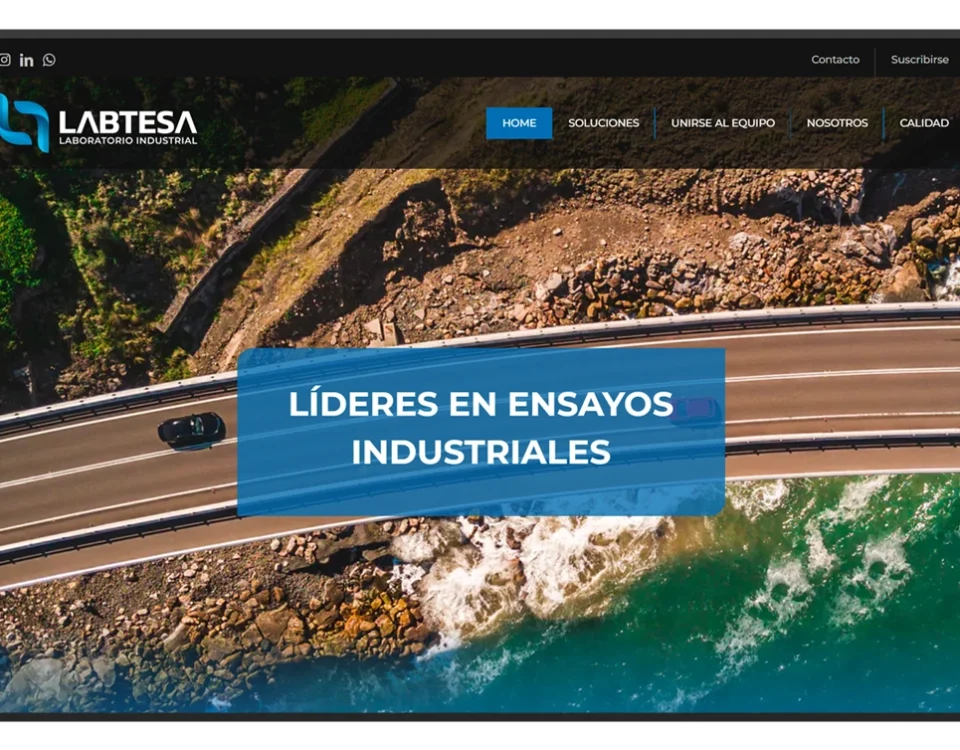 diseño de pagina web labtesa