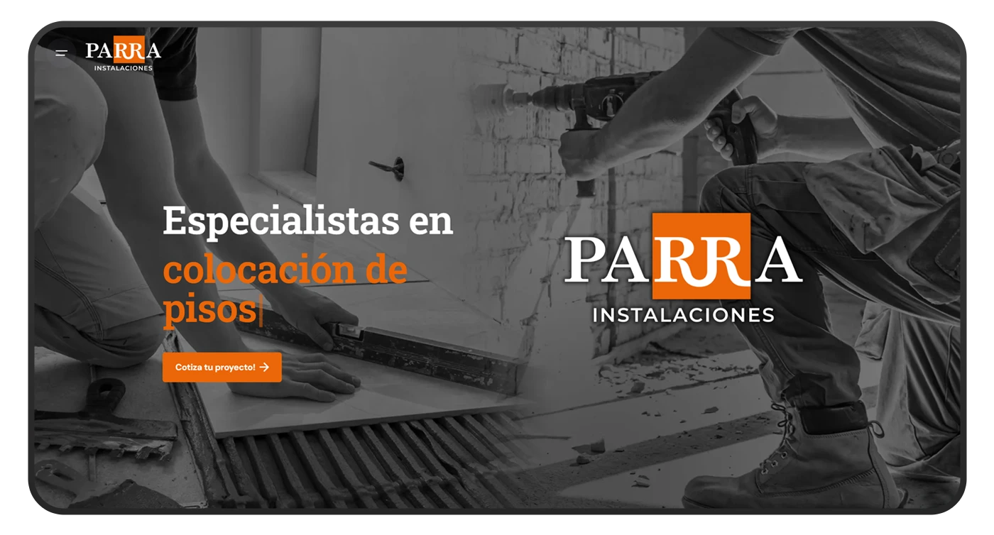 diseño de pagina web parra