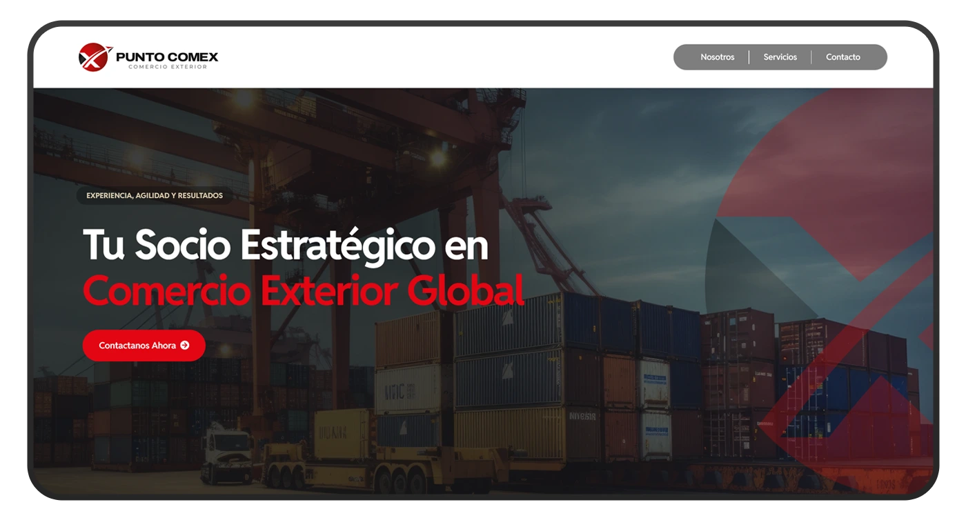 diseño de pagina web puntocomex