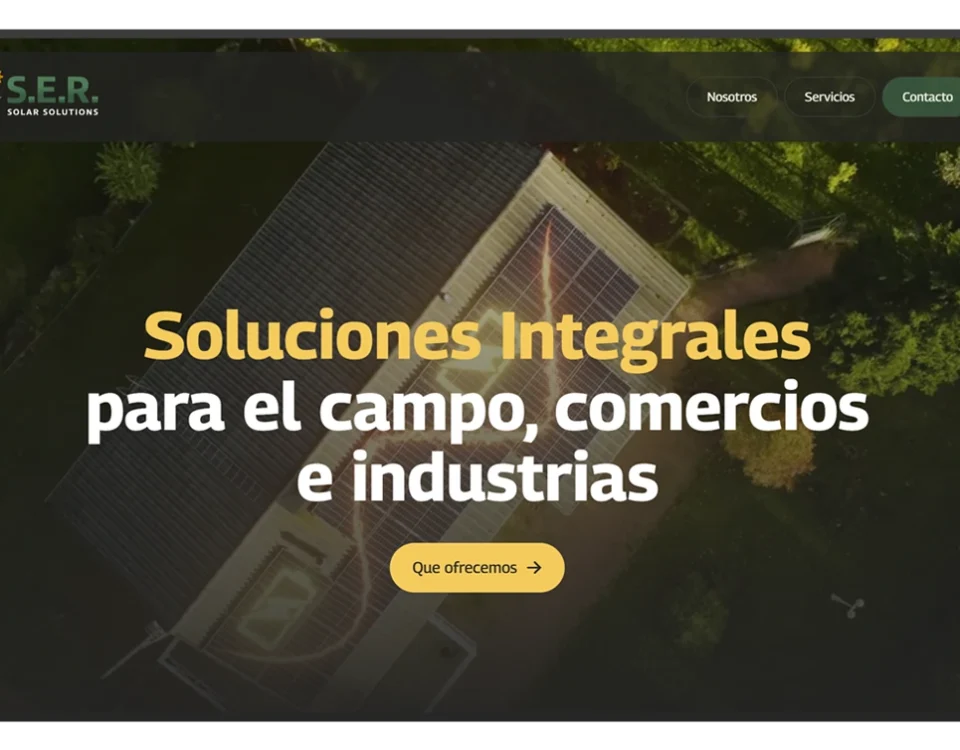 diseño de pagina web ser soluciones