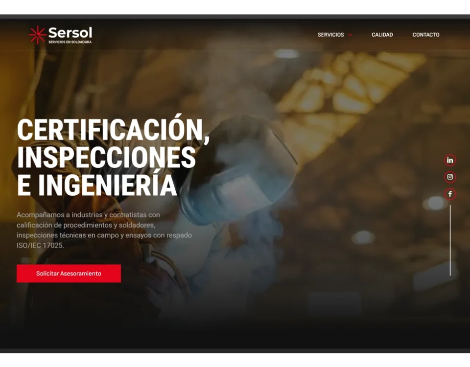 diseño de pagina web sersol