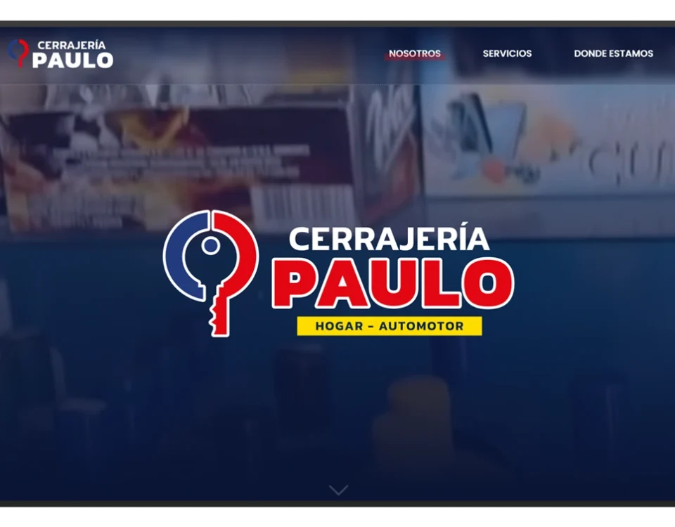 pagina web cerrajeria paulo portada
