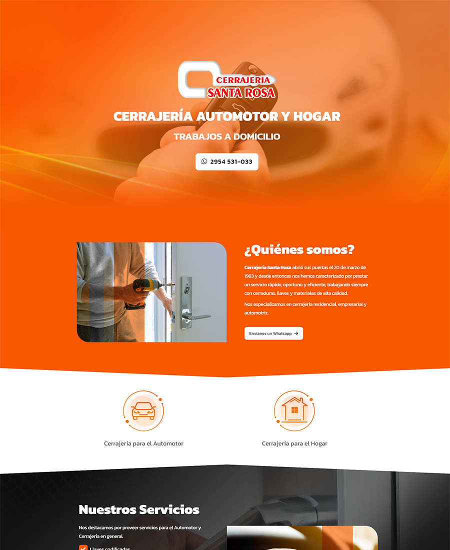 pagina web cerrajeria santa rosa