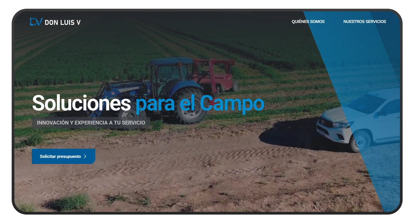 pagina web don luis v portada