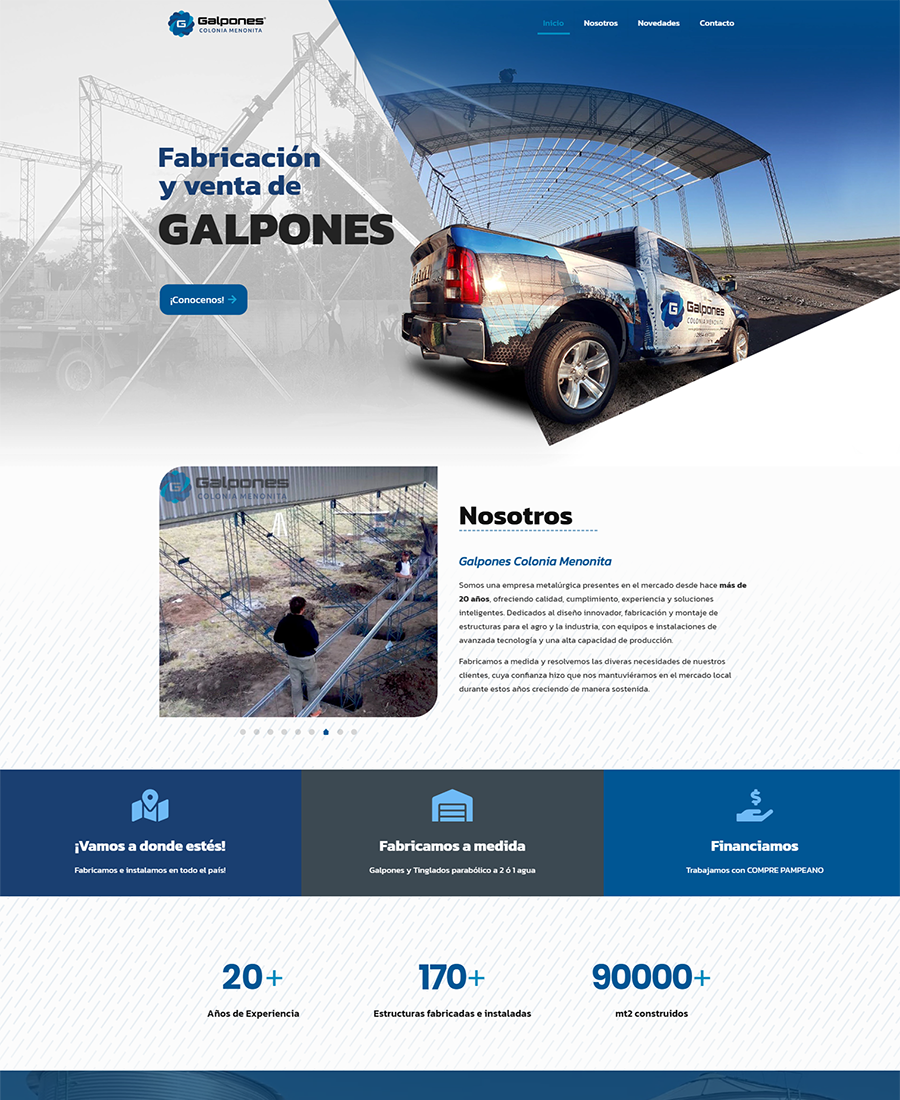 pagina web galpones menonita