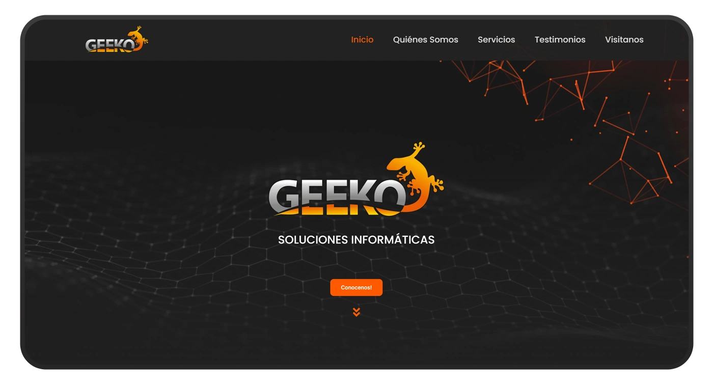 pagina web geeko portada