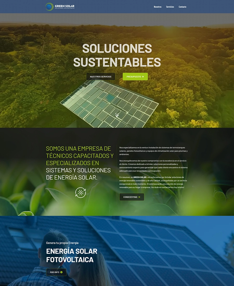 pagina web greensolar