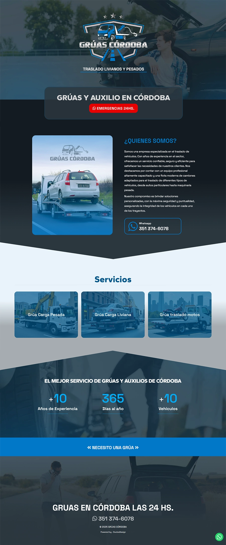 pagina web gruas cordoba