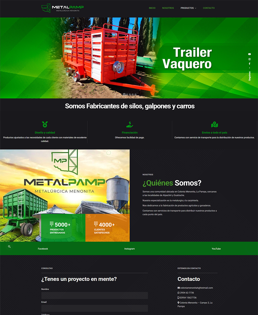 pagina web metalpamp