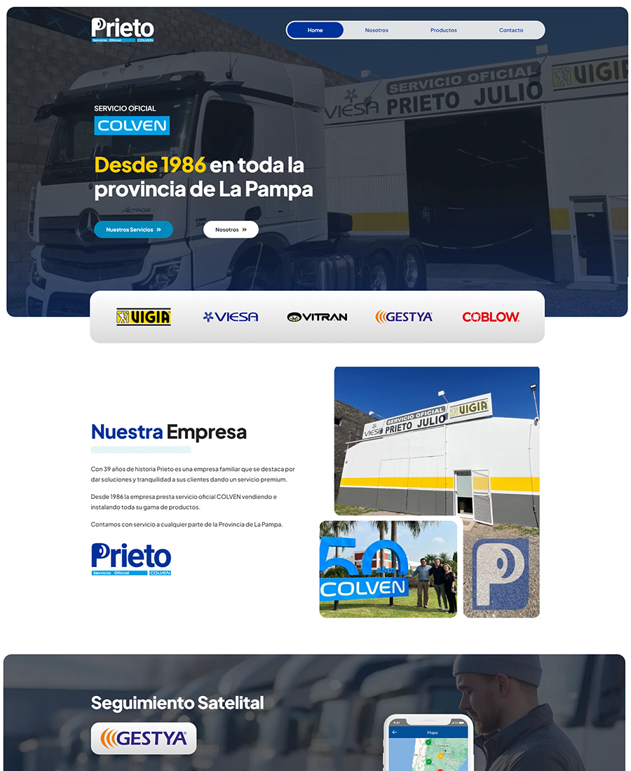 pagina web prieto