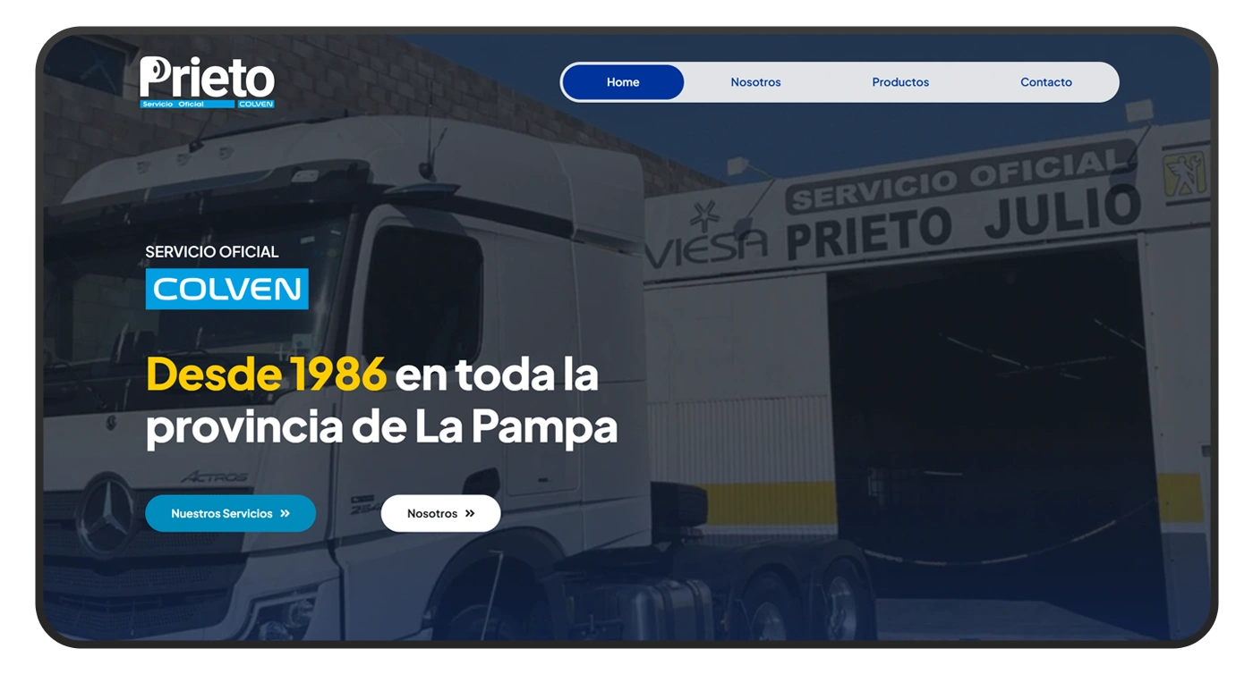 pagina web prieto portada