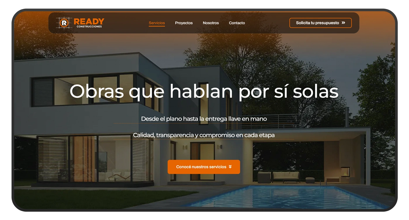 pagina web ready portada