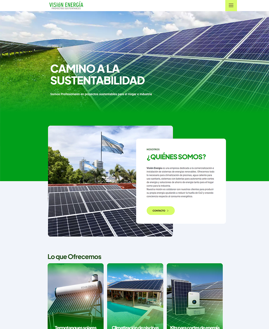 pagina web vision energia