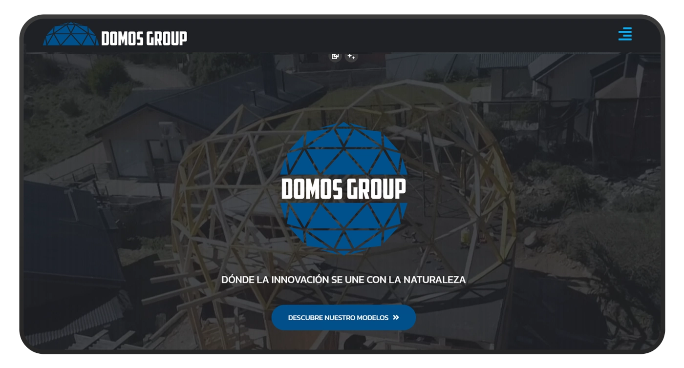 pagina web domos group portada