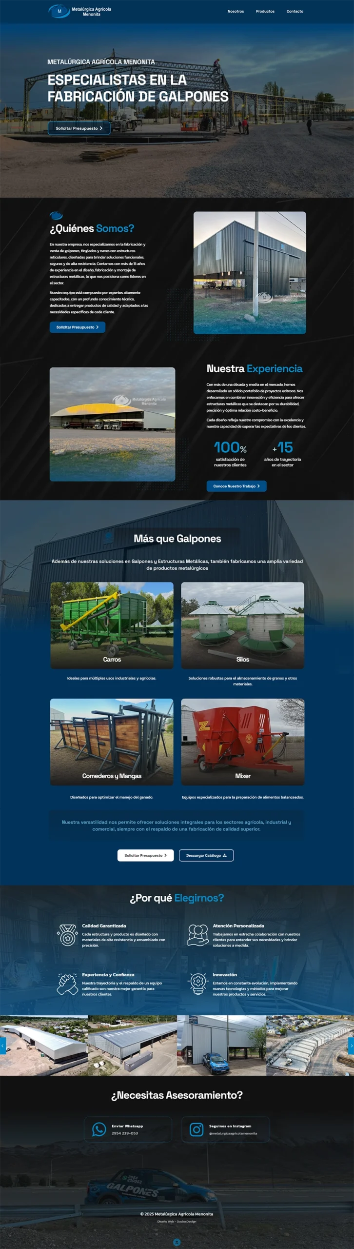 pagina web metalurgica menonita