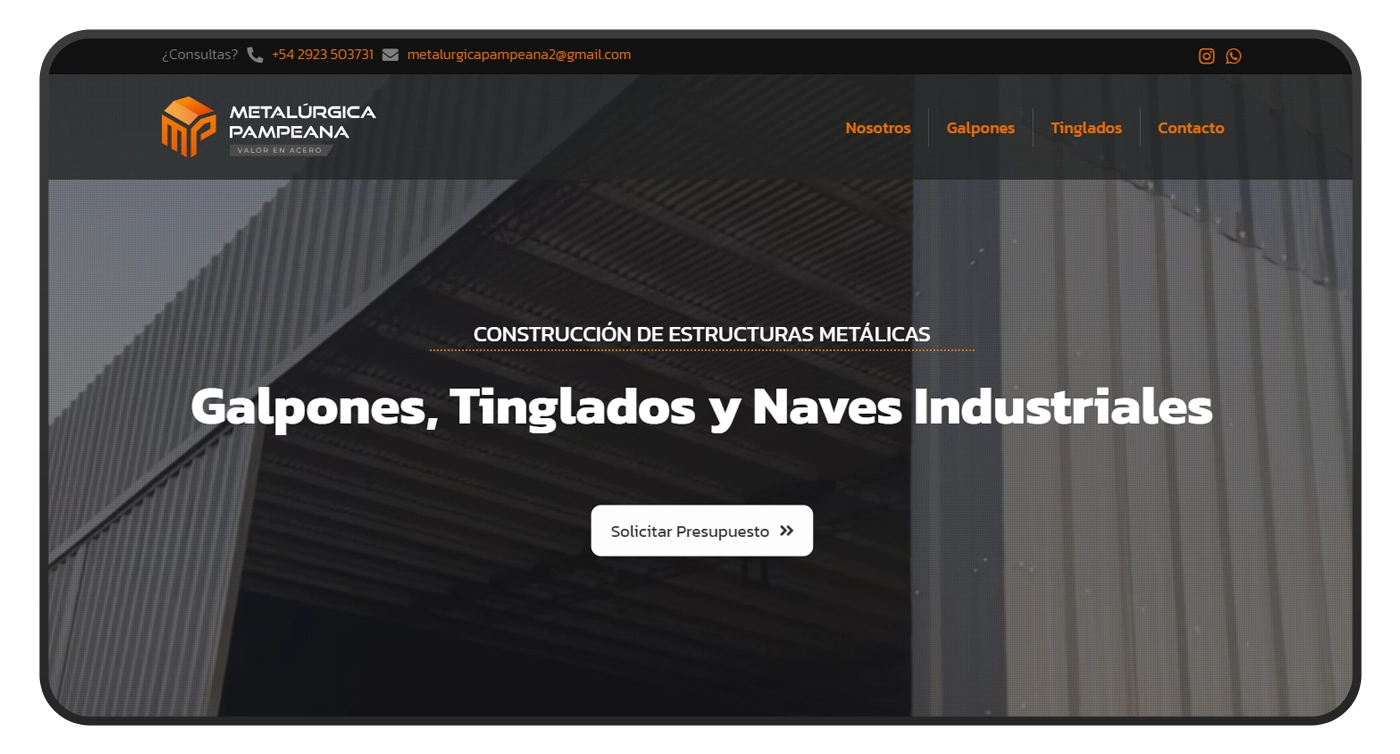 pagina web metalurgica pampeana portada