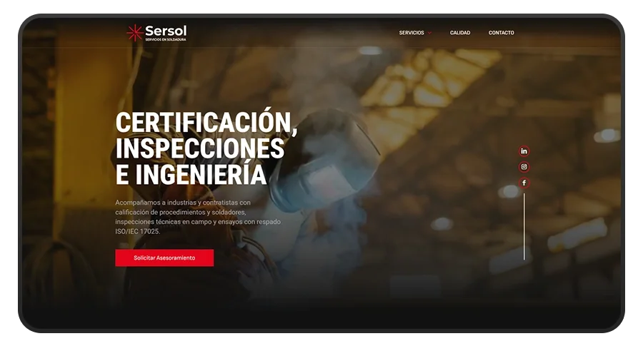 Diseño de Página Web - Sersol