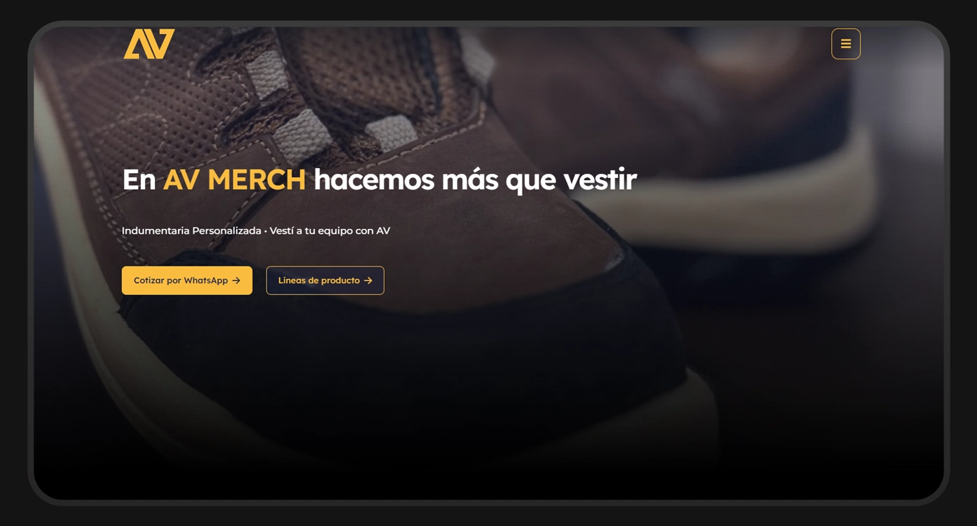 pagina web avmerch portada