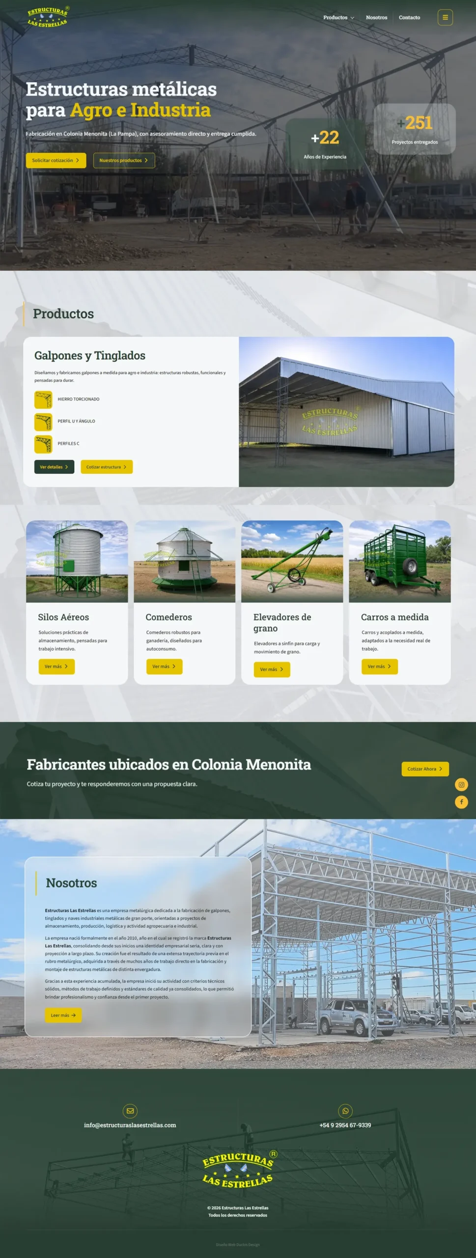 pagina web estructuras las estrellas