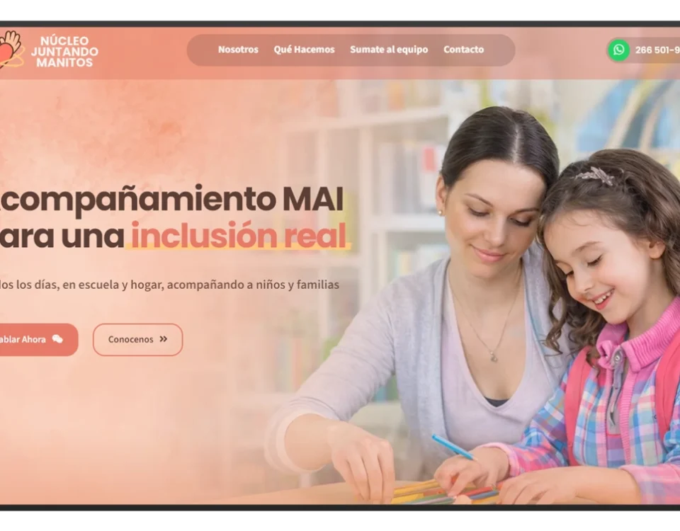 pagina web nucleo manitos portada