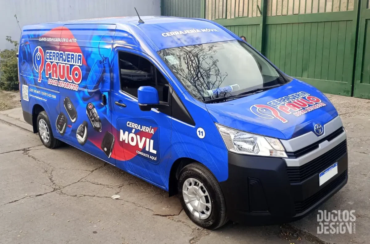 ploteo vehicular cerrajeria paulo 02 hiace duclos design