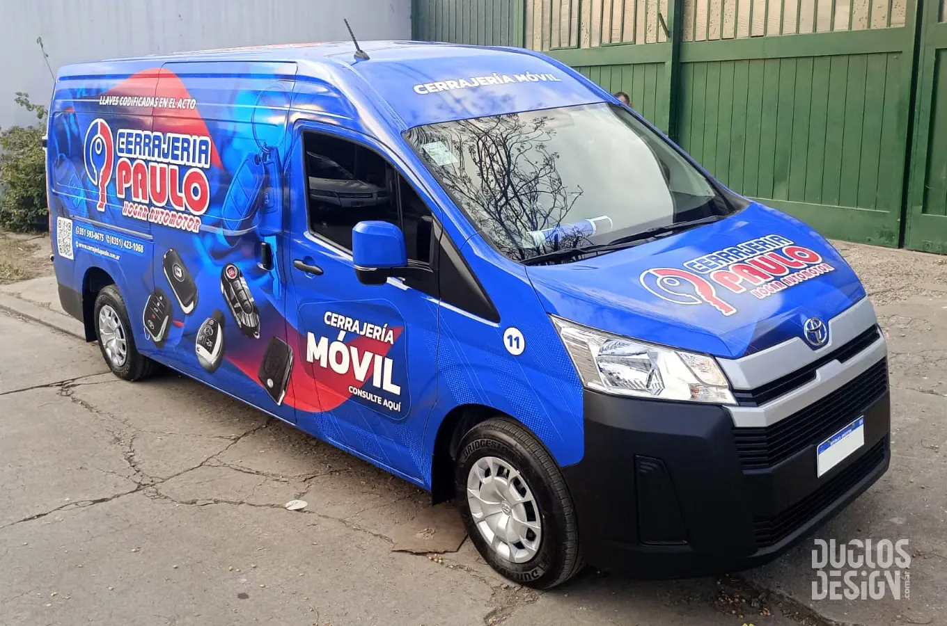 ploteo vehicular cerrajeria paulo 02 hiace duclos design