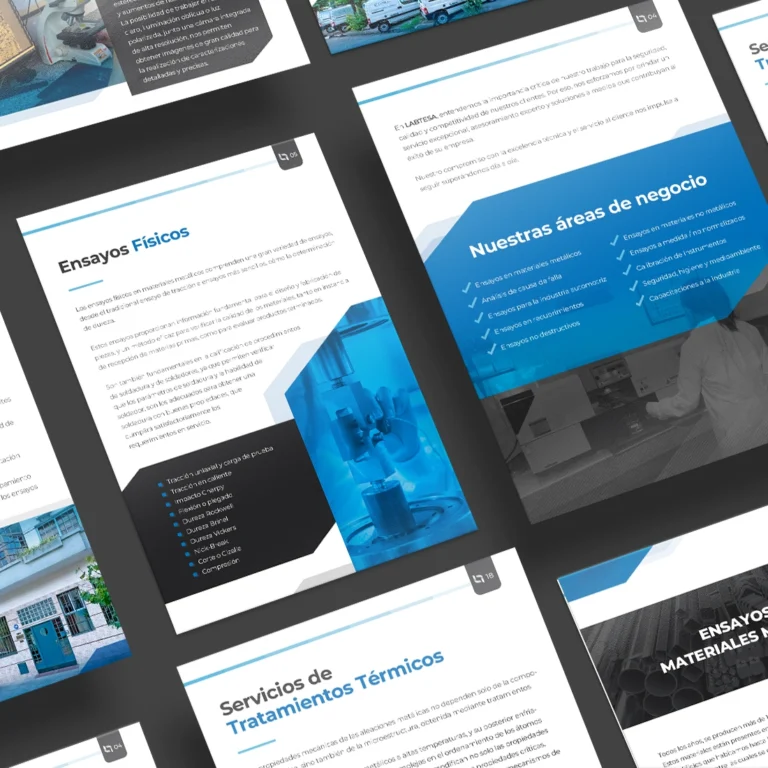 Diseño de brochure institucional para Labtesa