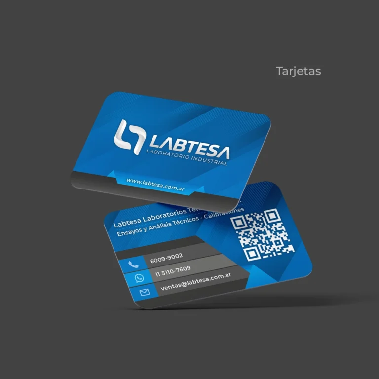 Diseño de tarjetas corporativas para Labtesa